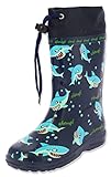 Beck Jungen Sharks Gummistiefel, Blau, 30 EU