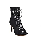 Frauen Sandalen Fashion Peep Toe Reißverschluss Schuhe, Stiletto High Heel Schnürpumpen für Frauen große Größe z150-1as
