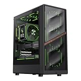 GAMEMAX Aeris 330MB MATX Gaming-Gehäuse – Löwen-inspiriertes Design, 4 ARGB-Lüfter, Hochdurchsatz-Mesh, M-ATX-Unterstützung, 330mm GPU, 240/360mm Radiatoren, USB-C, Multi-Speicher
