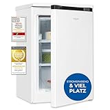 Exquisit Gefrierschrank GS581-051C weiss | Nutzinhalt: 85 L | 4-Sterne-Gefrieren | Türanschlag wechselbar | Standgerät