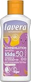 lavera Sonnenlotion Sensitiv KIDS LSF 50 - Sonnencreme für Kinder - ohne chemische UV-Filter - für sensible Haut - wasserfest - vegan - Naturkosmetik - 100 ml