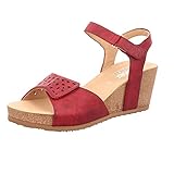 Rieker V8355-35, Damen Plateausandalen, Rot (Wine 35), 39 EU (6 UK)