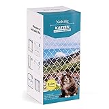 NieKilig Katzennetz für Balkon, 8x3m Katzengitter Fenster ohne Bohren, Transparentes Katzenschutznetz für Katzen zur Sicherung von Balkon, Terrassen, Fenstern, Dachluken, Türen