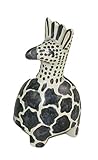 The Friendly Trading Co Giraffe aus Speckstein, handgeschnitzt, aus Speckstein, 10 cm, Farbe wählbar, B&w Spotted, S