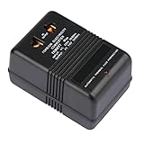 KEYPKWZJR Reiseadapter, Spannungswandler, 220 V auf 110 V, Abwärtswandler, 70 W, Wechselrichter, Stromwandler, Schwarz/832