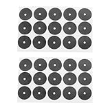 Hohopeti Billardtisch Markierungsaufkleber Schwarz Selbstklebende Snooker Punkte aus Strapazierfähigem Gewebe Kompakt und Platzsparend für Billardzubehör