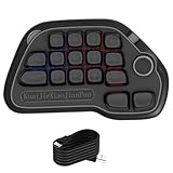 MLWSKERTY 17 kleine Tastatur, unterstützt kabellose Hintergrundbeleuchtung für Spiele, Büroaufgaben im Alltag