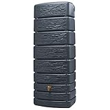 4rain® Wandtank Slim Stone Dekor graphite grey 500L