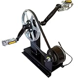 ZGFOZJGC Pedalgenerator 100W Fußbetriebener Stromgenerator Pedalgenerator Fußbetriebene Stromerzeugung Leicht zu tragendes Fahrradgenerator-Ladegerät für den Haushalt Outdoor Mobile,2