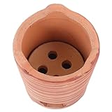 Abaodam Tragbarer Holzkohle-Tonofen für Outdoor-Grill, leichter Campingkocher, hitzebeständiger Töpfergrill zum Grillen, kompaktes Design für mühelosen Transport und vielseitiges Kochen