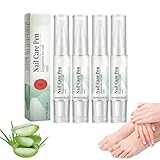 Nail Care Pen, 4 Stück Nagelpflege Stift, Nail Care Pen für Gepflegte Fingernägel & Fußnägel, Nagelpflegestift mit Teebaumöl, Vitamin E & Aloe Vera zum Nagelpflege für Fingernägel & Fußnägel