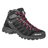 Salewa Alp Mate Mid Women's Damenwanderstiefel, Schwarz, 6.5