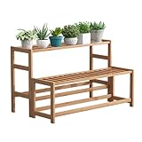 Sukkulentententopf, Holzständer für Pflanzen innen, Blumentopfständer mit Treppen, Balkon Organizer Holz