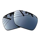 SEEABLE Premium polarisierte Spiegel-Ersatzgläser für Oakley Ten OO9128 Sonnenbrillen, Herren, Black Chrome Mirror, 0