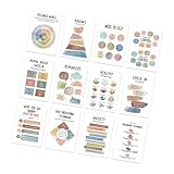 12 Blatt Beruhigende Eck Wandkunst 25 4 X 35 6 Cm Positive Affirmationsposter Für Büro Klassenzimmer Wellness Wasserfest Beschichtetes Papier Lehrtafeln