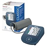 Beurer BM 25 Oberarm Blutdruckmessgerät, einfache Bedienung über einen Knopf, genaue Messung durch Manschetten-Sitzkontrolle, Arrhythmie-Erkennung, mit USB-C-Anschluss, Manschette für 22-42 cm