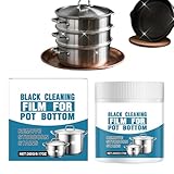 Reiniger für Edelstahl Geräte - 260g Küchengeräte Politur Fettentferner - Hochwirksame Reinigungspaste Für Metall Von Küchengeräten Gewerbeherd Backofen Bad Wanne Fingerabdrücke Spüle - für Pfanne Gri