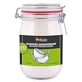 mituso Bio Kokosöl desodoriert 1 Liter | Geschmacksneutral - Ideal zum Braten, Backen, Frittieren | vegan, ohne Zusätze - Vielseitig für Haut & Haar | im Drahtbügelglas
