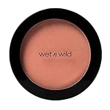 Wet n Wild Color Icon Blush, kräftiges anpassbares Rouge, gepresstes Puder mit seidigweicher Formel, für einen gesunden Teint und seidigweichen Hautton, Vegan, Mellow Wine