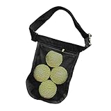 Hogvinnatil Tennisballhalter - Tischtennisball Aufbewahrungstasche - Verstellbare Golf Bauchtasche Für Wettkampf Training Fitnessstudio Pickleball Zubehör Aufbewahrung Sportzubehör Praktisch Leicht