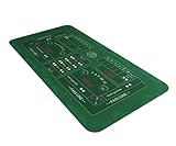 Bullets Playing Cards, Craps Matte in 180 x 90 cm, Tischunterlage für echtes Casino-Feeling