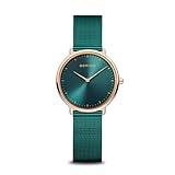 BERING Damen Uhr Quarz Movement - Ultra Slim Collection mit Edelstahl und Saphirglas 15729-868 - Wasserdicht: 3 ATM