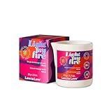 LOVE TO LOVE Light My Fire, Massagekerze, Mit Sheabutter und Jojobaöl, Anregende Duftvariationen, Monoi, 80 ml