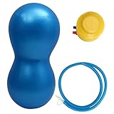 JUMPLAWN PVC Yoga Peanut Ball Aufblasbare Fitnesskugel Mit Pumpen Yoga Hilfskugel Für Massage Und Training Für Gymnastik Und Fitnessübungen