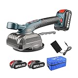 Yokbeer Kabelloser Fliesenleger, Vibrierender Gummi-Fliesenhammer mit Rutschfestem Griff | Saugnapf Aus Aluminium | Belastbarkeit 100kg | zum Verlegen von Fliesen und Wänden (Color : Blue, Size : 1x