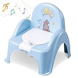Babykajo Töpfchen mit Musik und herausnehmbarem Topf. Kinder Töpfchen mit Anti-Rutsch Beschichtung - Baby Töpfchen mit Griff zum einfachen Ausleeren! Perfekt für das Töpfchentraining!