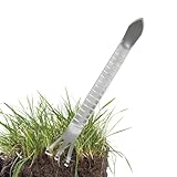 Gartenwerkzeug Handgartenwerkzeug Kleiner Rechen aus Metall - Anzuchtwerkzeuge aus Edelstahl für Garten-Handrechen - Ergonomische Handwerkzeuge, verdickte Handrechen zum Jäten, Lösen, a