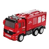 Toyvian Engineering Toy Car Truck Toys Toy Cars Fire Fire Truck Für Kleinkinder Für Jungen Kinderspielzeug Fire Engine Für Firethrucks Für Feuerwehrspielzeug Rote Plastik