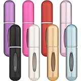 OBSCYON 8Stück 5ml Mini Parfümzerstäuber Portable Nachfüllbar Zerstäuber Leere Sprühflaschen mit Fenster, für Reise Handtasche
