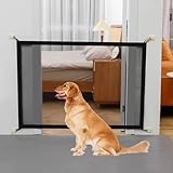 Treppenschutzgitter Ausziehbar – 110 * 72cm Türschutzgitter Ohne Bohren, Vielseitige Sicherheitslösung für Haustiere und Kinder, Robustes Absperrgitter Hund mit Stabiler Montage
