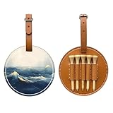 Flüssige Aquarell-Aufbewahrungstasche für Golf-Tees, bedruckt – nur für Herren, strapazierfähiges PU-Material, einfach zu tragen, verbessert das Golferlebnis