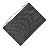 Mesh Bag, Gear Bag, Waterproof Material Large Capacity Breathable Easy Organization Lightweight Design, Gear Organizer for Beach Vacation, Swim Training, 26.77x18.9inches, Schwarz , Fare riferimento