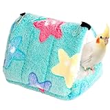 Warme Vogelhängematte – Plüsch-Papageiennest, Winterkuschel, Vogelbett für Käfig, gemütliche Höhle, weicher Hängemattenschuppen, perfekt für Lovebirds, Wellensittiche, Kleintiere, kaltes Wetter
