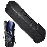 Airline -Reise - -Tasche, Reisetasche, Reisetasche mit Rädern, Vistaprint Langlebiger 900D Oxford Black Travel Cover, wasserdichte Golfbeutel -Schutzhülle, Golfreisetasche, Golfclub