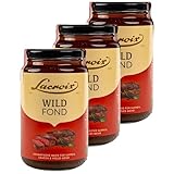 3er Pack Wild Fond 400 ml im Glas auf Basis von Rind- und Wildbouillon als Geschmacksboost für herzhafte Fleischgerichte und feine Saucen - Basis für Suppen und Saucen