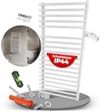 vigo elektrischer Badheizkörper - Handtuchwärmer - ECO 450 Watt - IP44 SCHUTZKLASSE - TÜV geprüft: Inklusive Montage-Set, 500x1000 mm