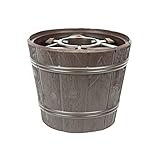 Christbaumständer Kunststoff D 30 cm braun Holzdekor Weihnachtsbaumständer
