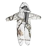OAKI Schneeanzug Kinder - Kleinkind Schneeanzug - Einteiliger Regen-/Schneejacke/Hose für Mädchen & Jungen, Real Tree Snow Camo, 4 Jahre