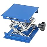 Anspruchsvoller Labor-Hubtisch für Holzbearbeitungsprojekte, kombiniert Funktionalität und Design