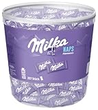 Milka Naps Alpenmilch – Mini-Schokoladentäfelchen aus zarter Alpenmilch-Schokolade – 1 x 1kg