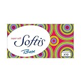 Softis Box 4-lagige Taschentücher – 10 Boxen Dermatologisch Getestete Hautverträglichkeit, Extrasanfte Taschentücher im Praktischen Spender, FSC-zertifiziert