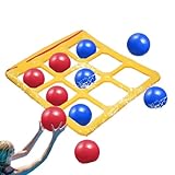 dewdat Aufblasbare Wasserspiele,Pool Toys - Aufblasbare Schwimmhilfe Aktivitäten Sportzubehör Mit 10 Bällen Für Familien Outdoor Reise Garten See