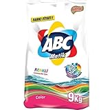 ABC Waschpulver Color 9 kg – zuverlässige Reinigung bei 30–60 °C für farbige Textilien