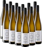 Riesling trocken Juwel Weine VINELLO Weinpaket (12 x 0,75l) inkl. VINELLO.weinausgießer