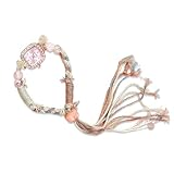 rorios Boho Armbanduhr für Frauen - Handgemacht Webt Armband Vintage Perlen Quaste Casual Strand/Reise/Festival Mode Accessoire Rosa