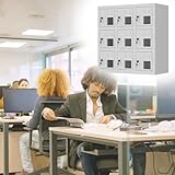 Handy-Schließkasten für Arbeitstreffen, Bürogebrauch, leichter 9-Schlitz-Handy-Nizer mit individuellen Schlössern – Aufbewahrungslösung für mobile Geräte